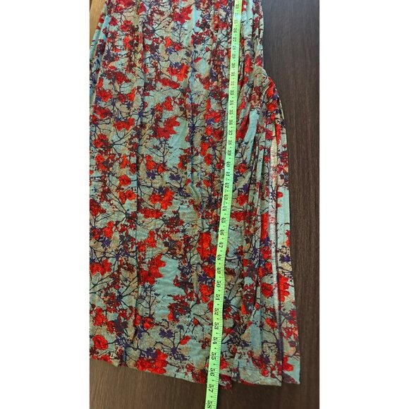 Peruvian Connection Floral Sleeveless Draped Bust Maxi Dress Size XL - Picture 6 of 6